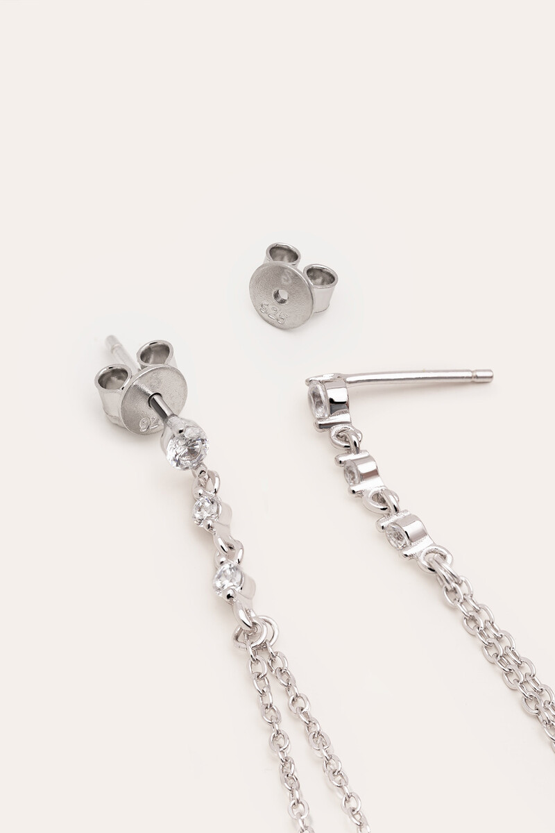 Women'secret Pendientes Estrella Fugaz Plata