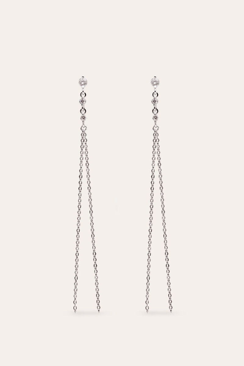 Women'secret Pendientes Estrella Fugaz Plata