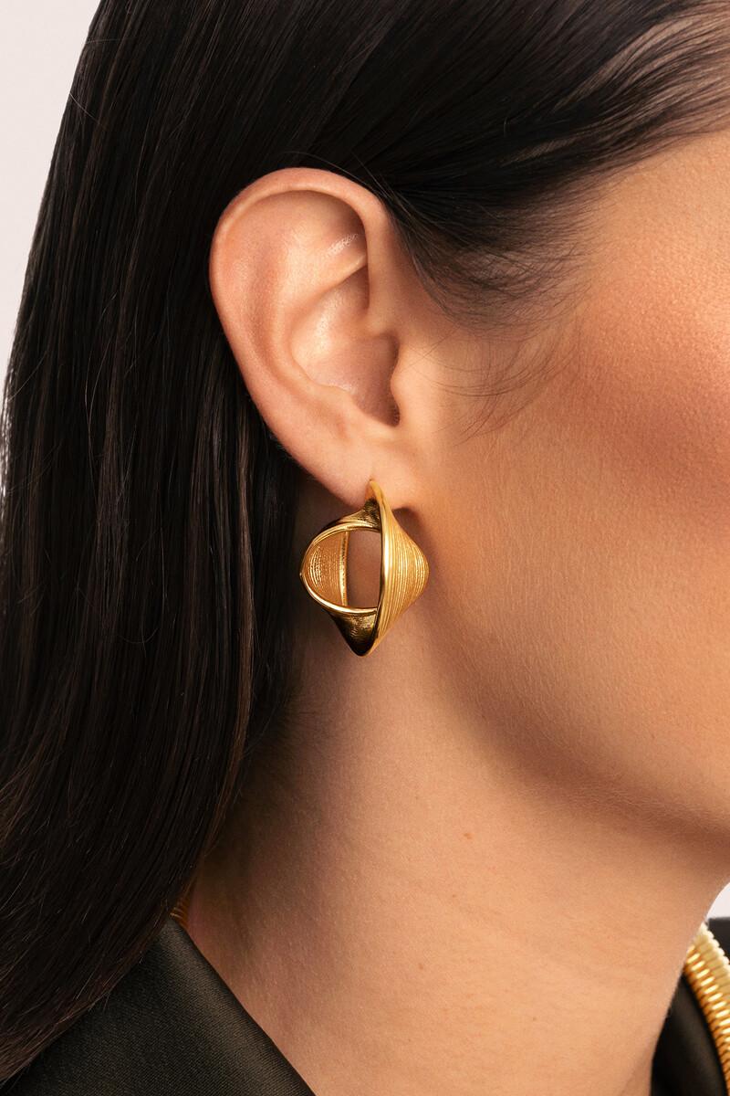 women'secret Pendientes Infinito Acero Baño Oro