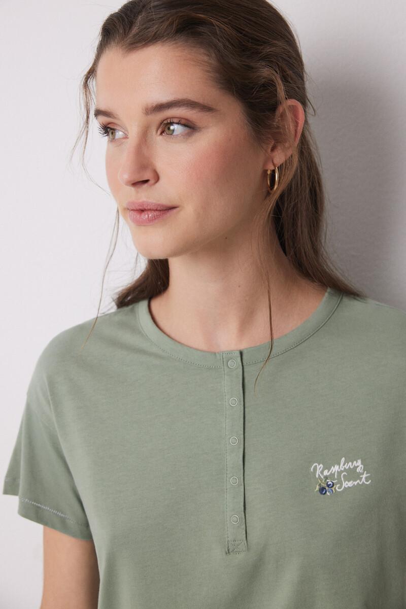 Women'secret Pijama 100% Algodón Estampado Pañuelo