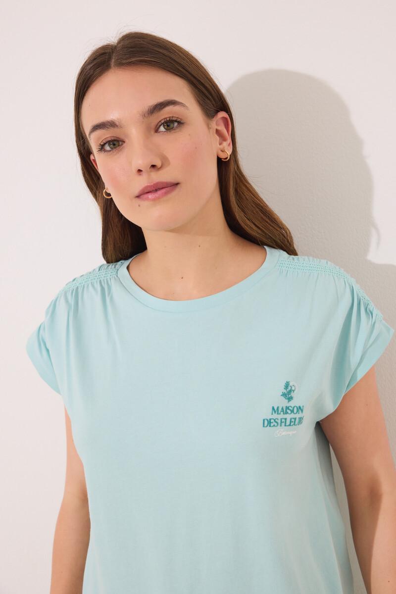 Women'secret Pijama 100% Algodón Verde Flores