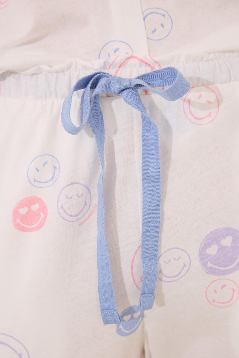 Women'secret Pijama Camisero 100% Algodón Smiley