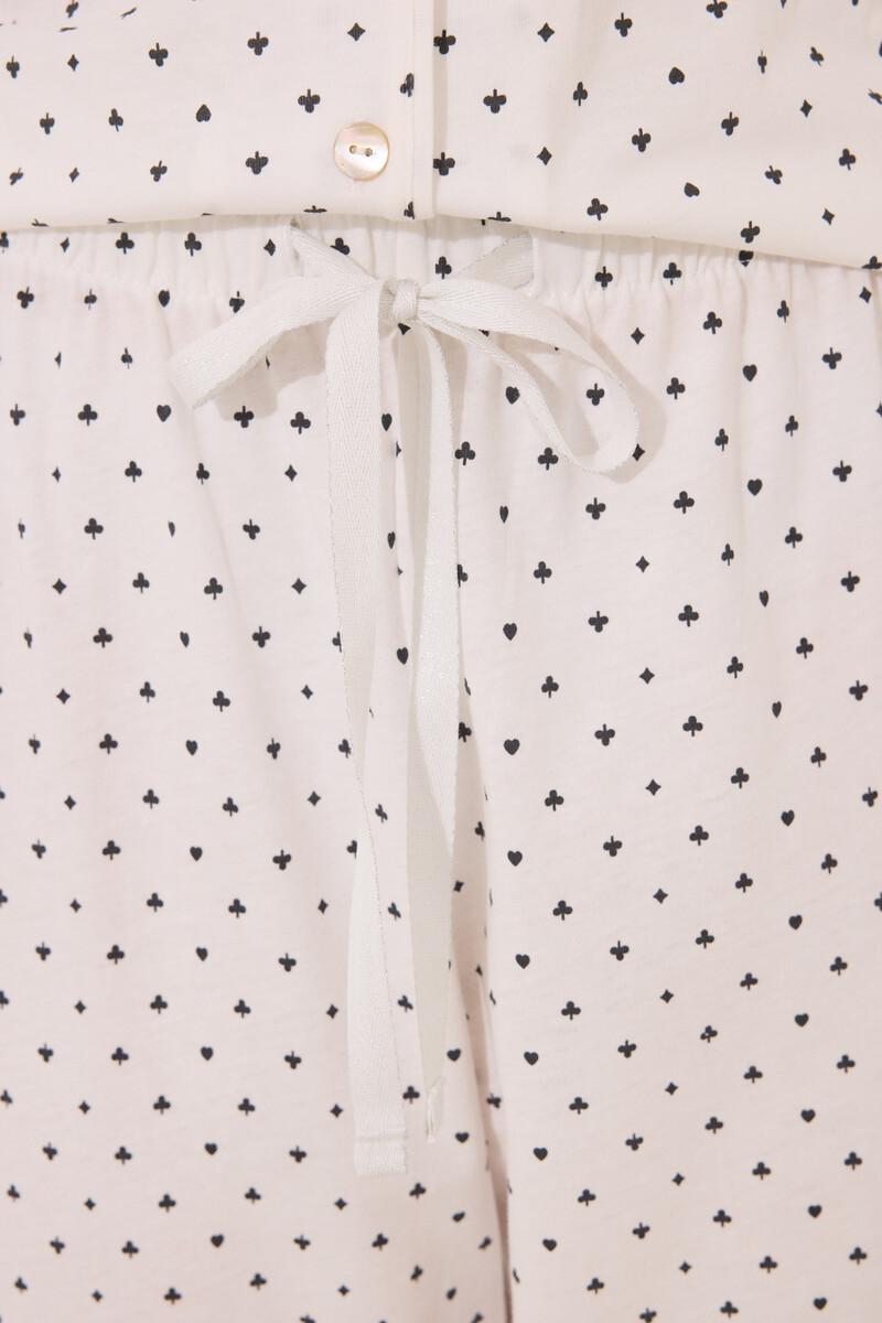 Women'secret Pijama Camisero Algodón Topos Snoopy