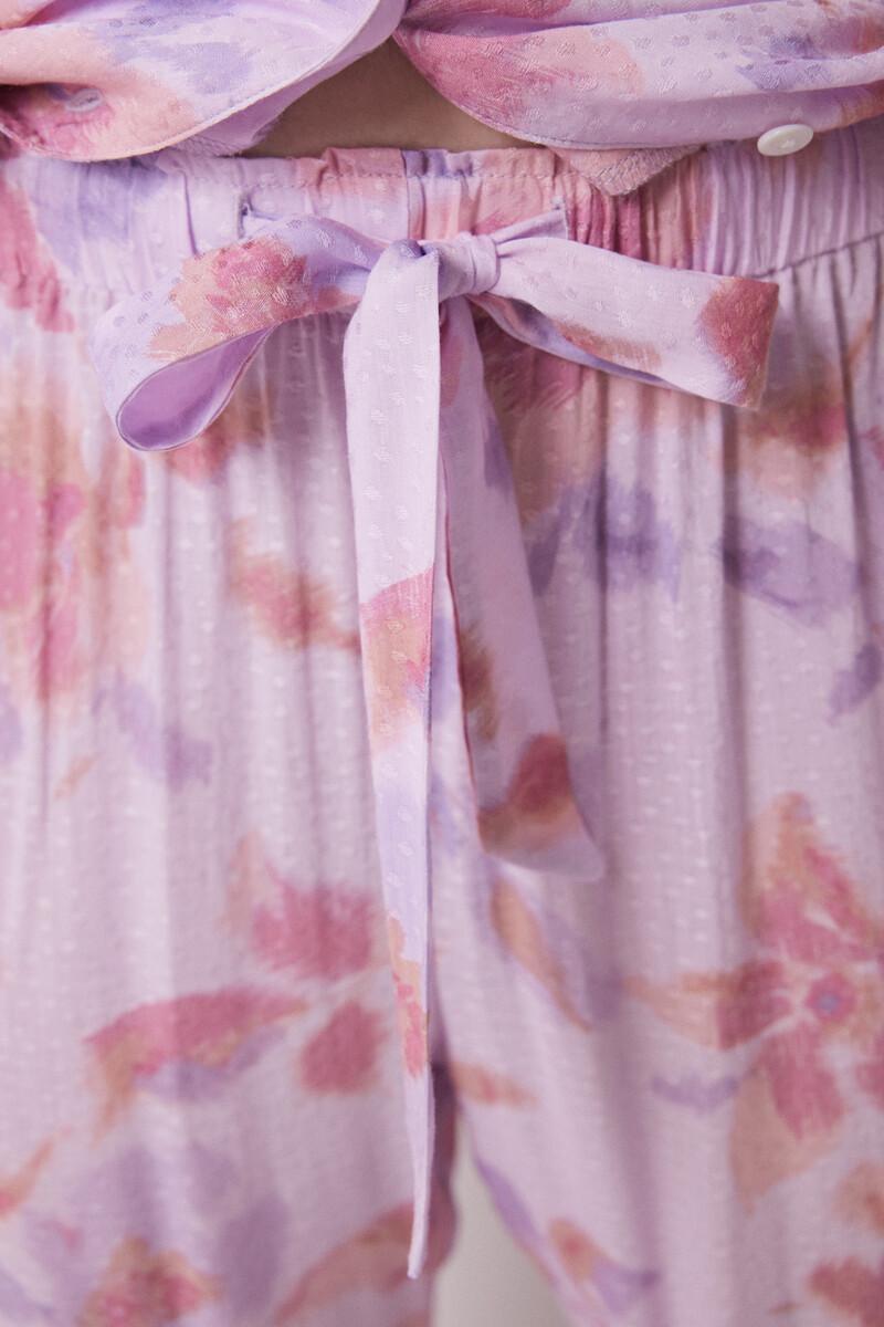 Women'secret Pijama Camisero Capri Viscosa Flores