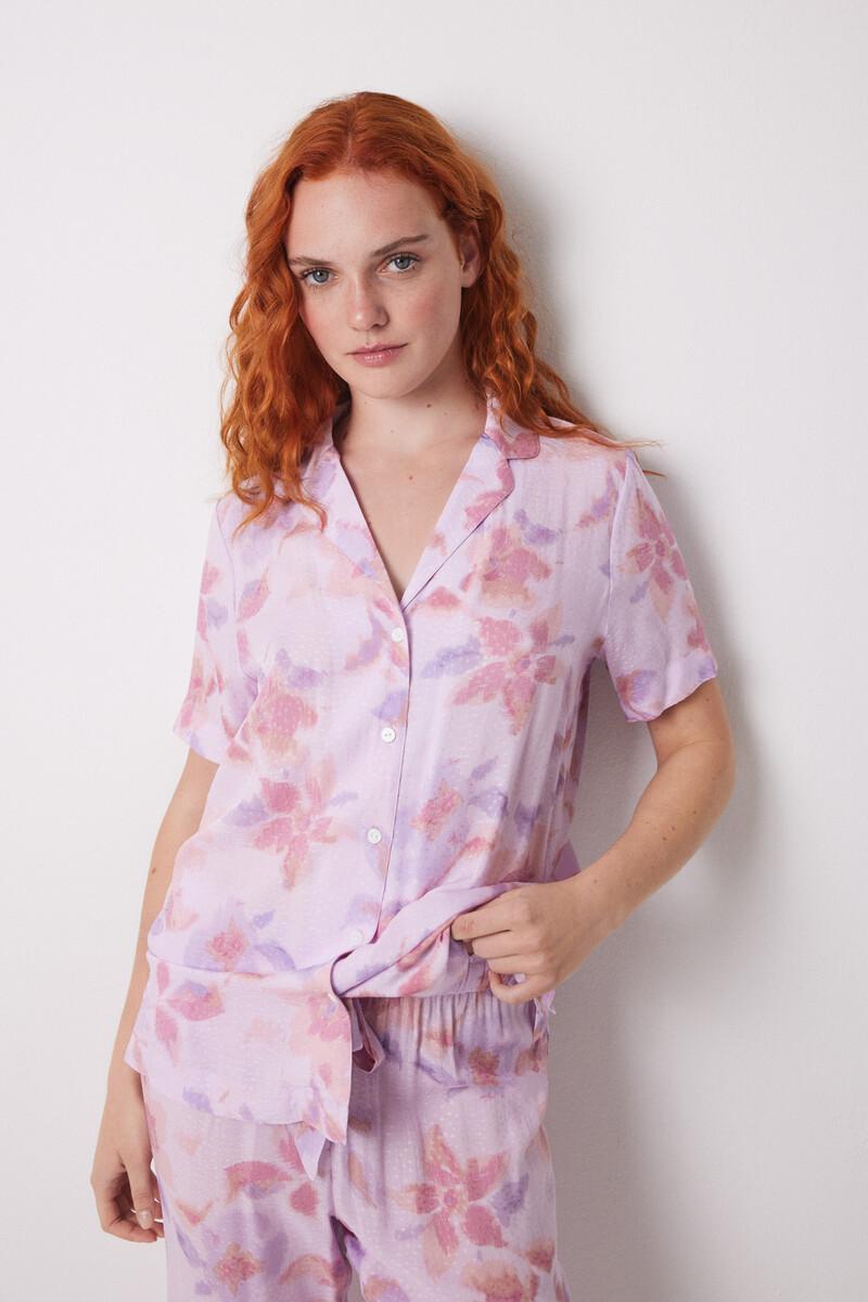 women'secret Pijama camisero Capri viscosa flores