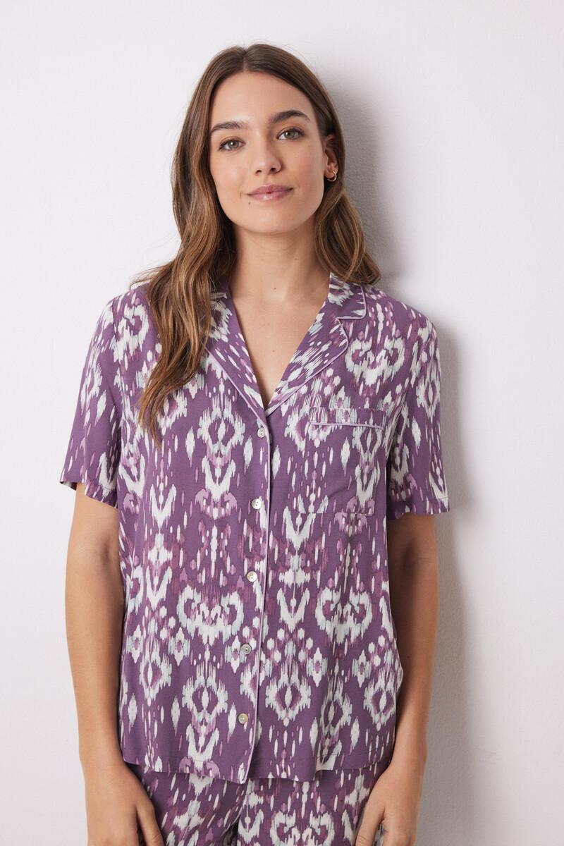 Women'secret Pijama Camisero Capri Viscosa Ikat