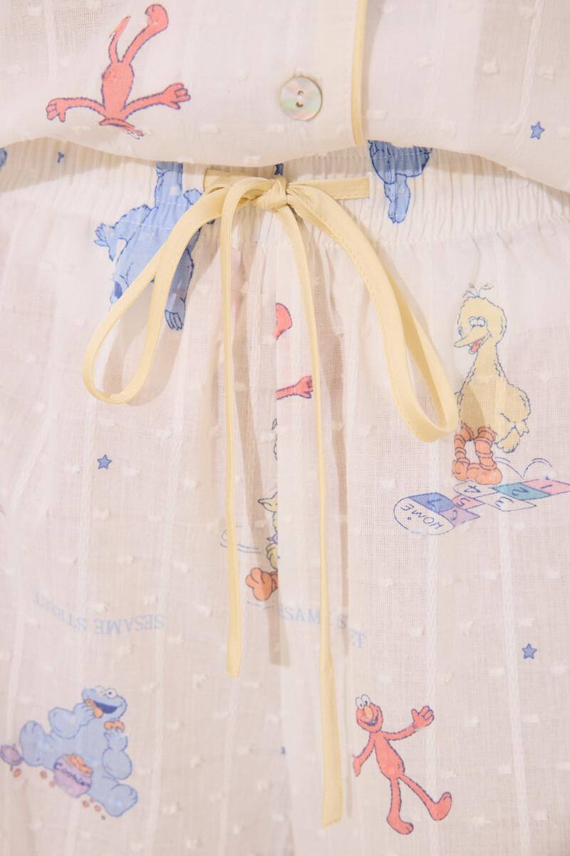 Women'secret Pijama Camisero Corto "Barrio Sésamo"