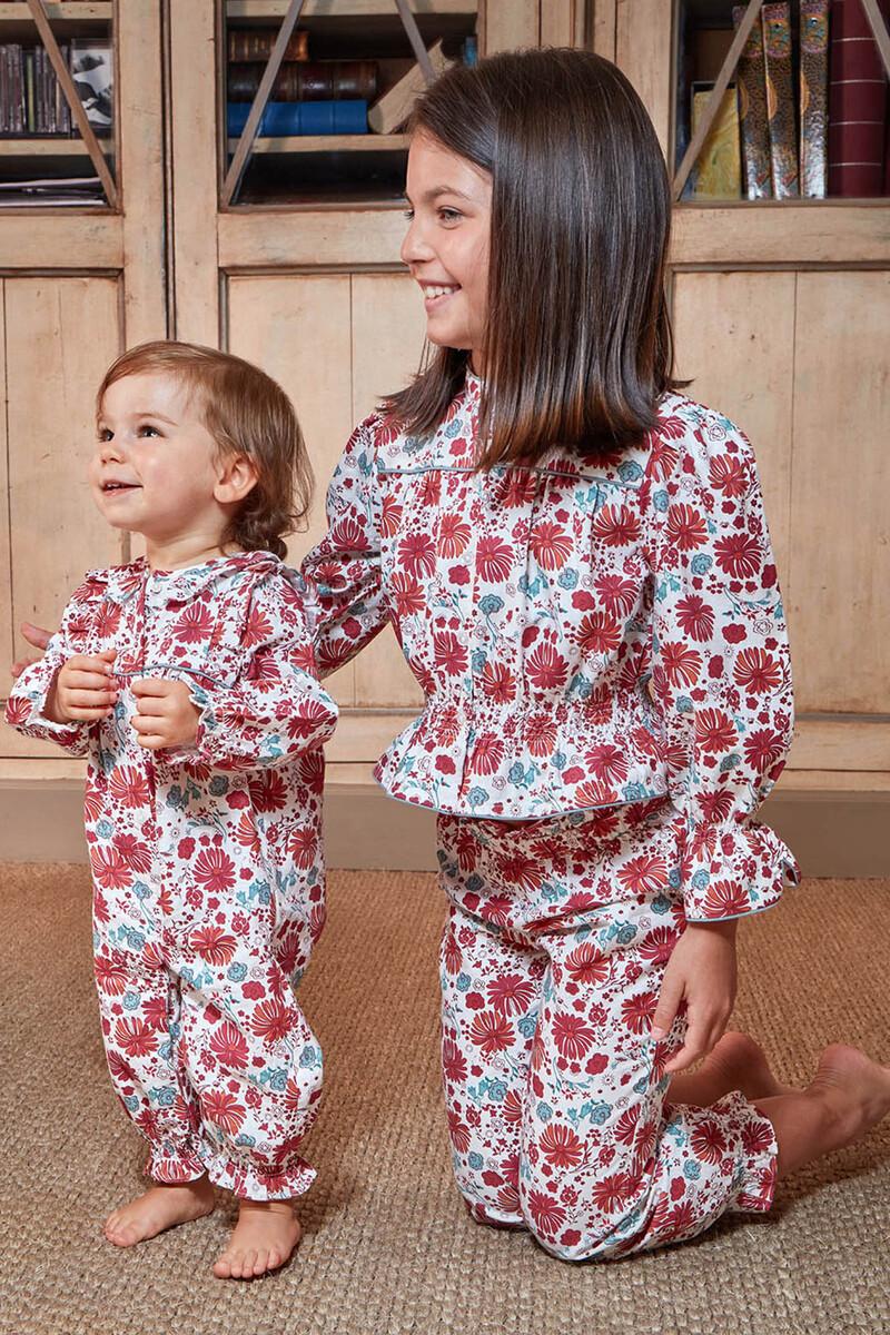 Women'secret Pijama Con Estampado De Flores Rosa