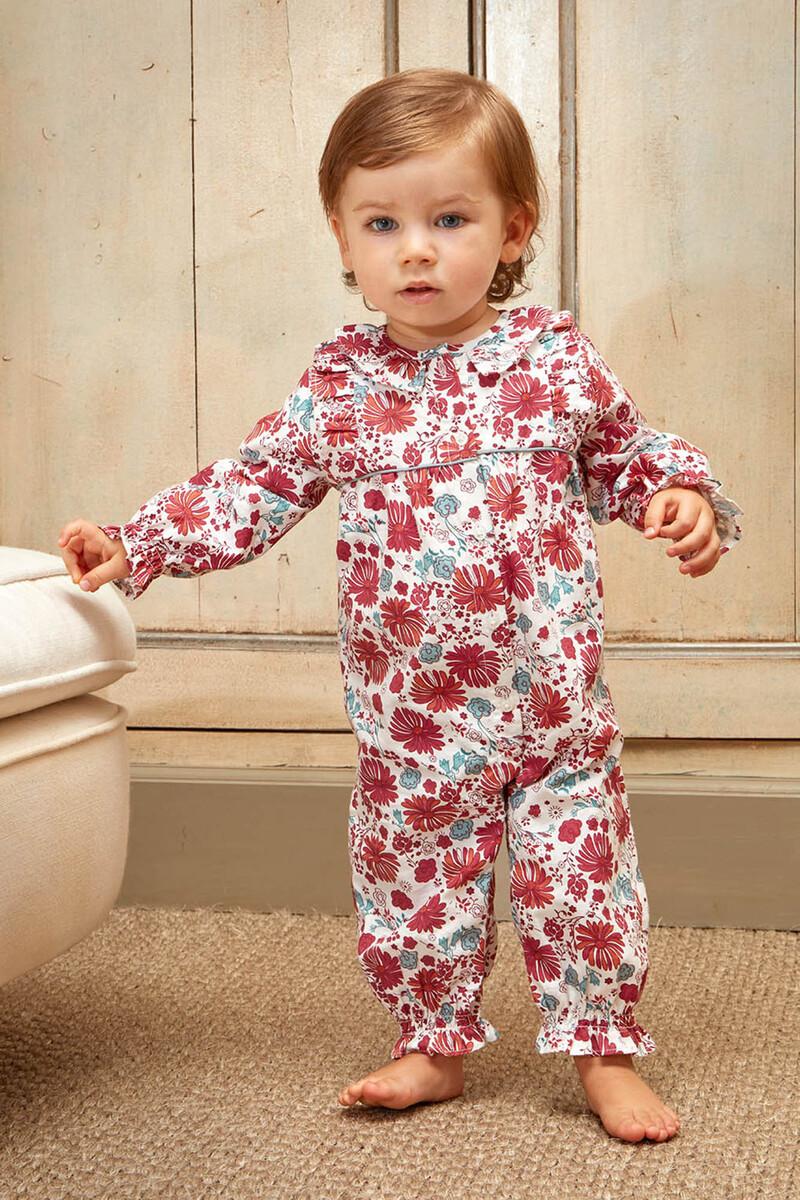 women'secret Pijama con estampado de flores rosa