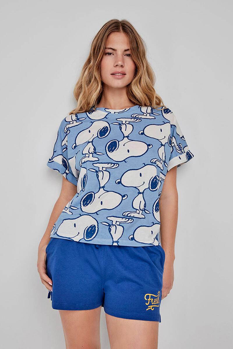Women'secret Pijama Corto Estampado Snoopy