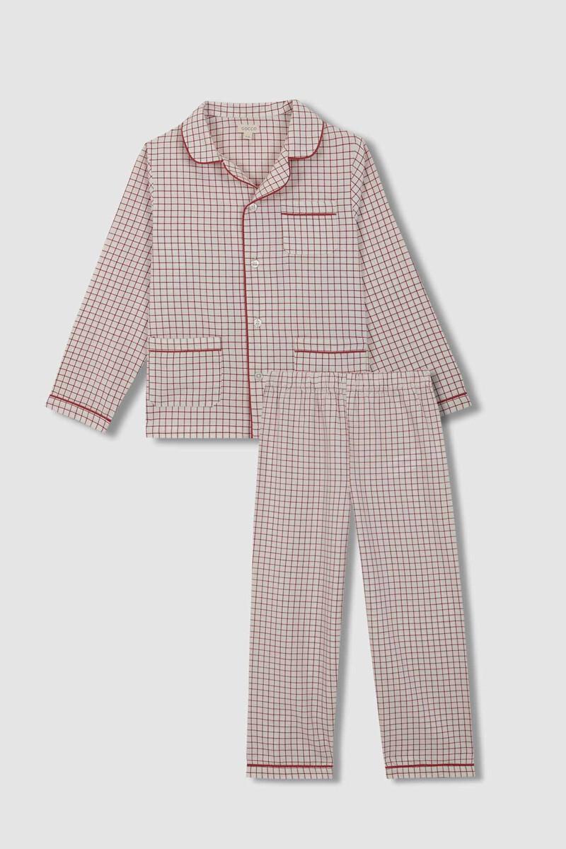 women'secret Pijama cuadros rosa