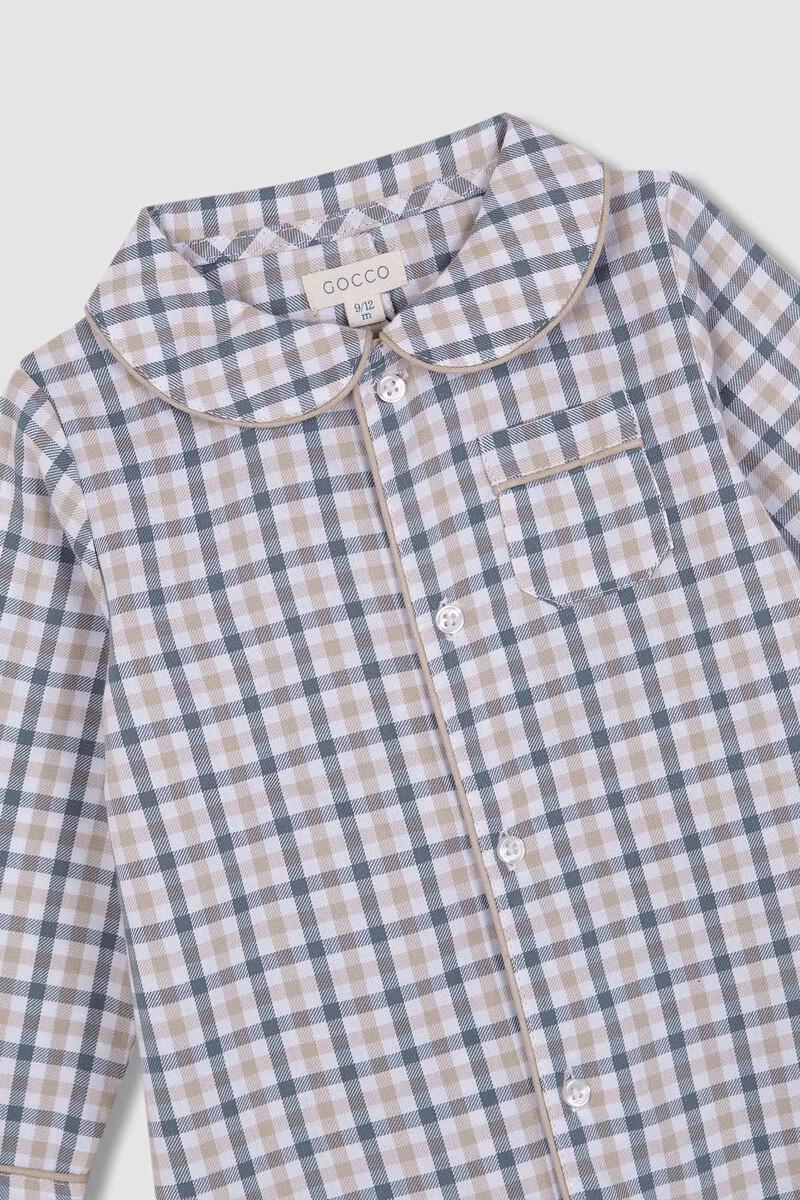 Women'secret Pijama De Cuadro Vichy Gris