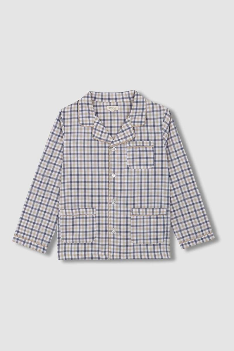 Women'secret Pijama De Cuadro Vichy Gris