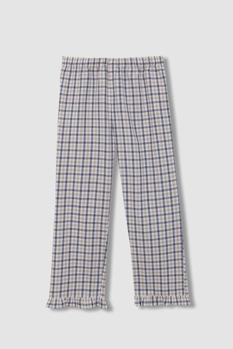 Women'secret Pijama De Cuadro Vichy Gris