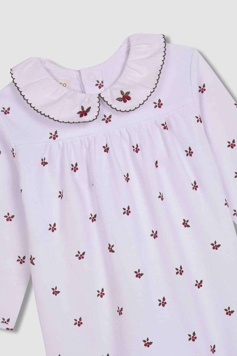 Women'secret Pijama Estampado Blanco