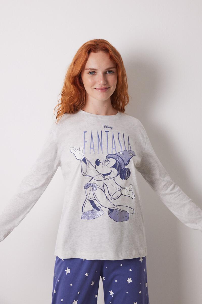 Women'secret Pijama Largo 100% Algodón Mickey
