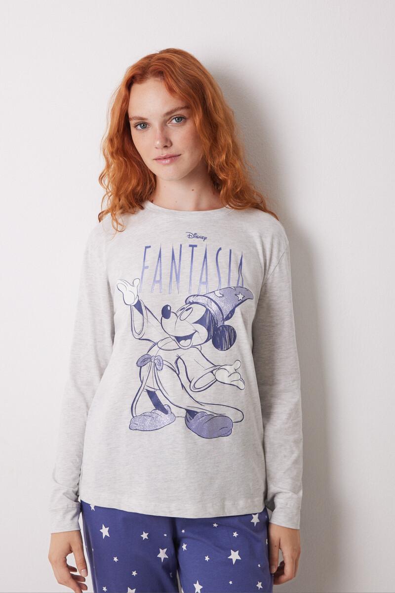 Women'secret Pijama Largo 100% Algodón Mickey