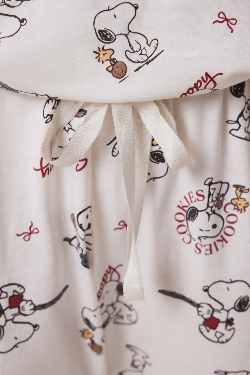 Women'secret Pijama Largo 100% Algodón Snoopy