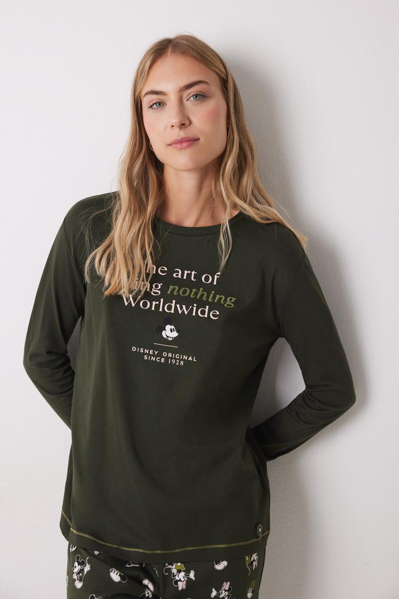 women'secret Pijama largo algodón Mickey & Minnie