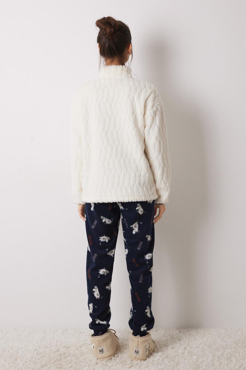 Women'secret Pijama Largo Borreguito Polar Moomin