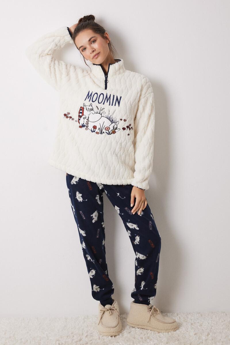 women'secret Pijama largo borreguito polar Moomin