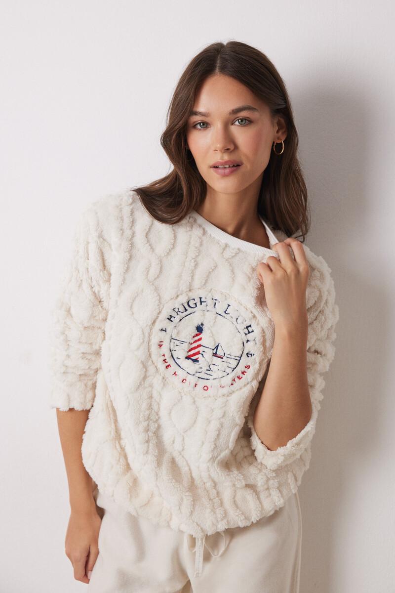 women'secret Pijama largo borreguito y polar suave