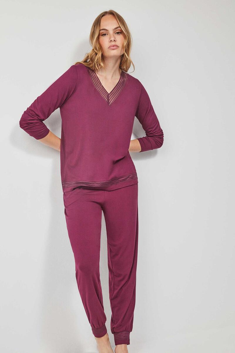 women'secret Pijama largo detalle encaje