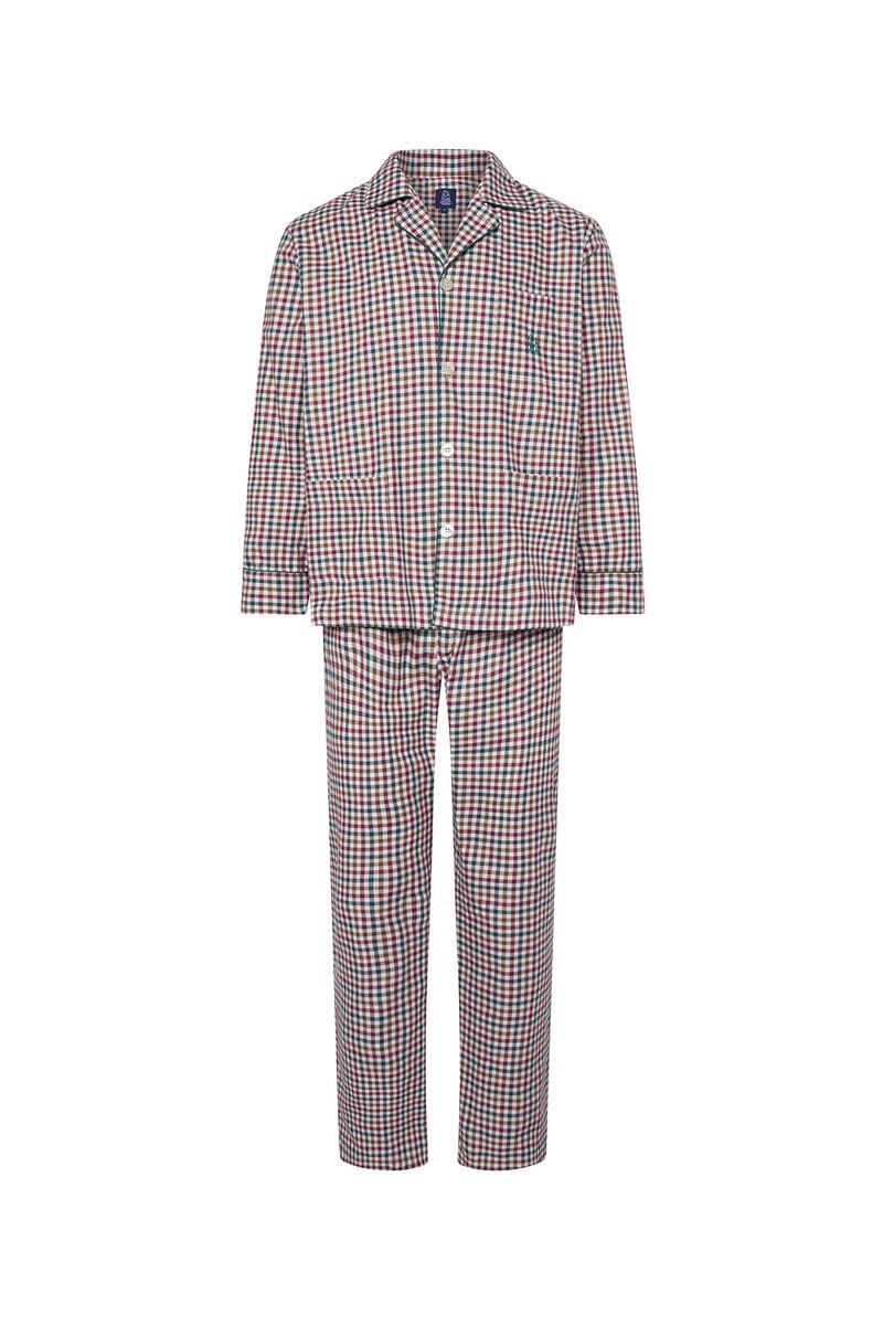 women'secret Pijama largo hombre verde