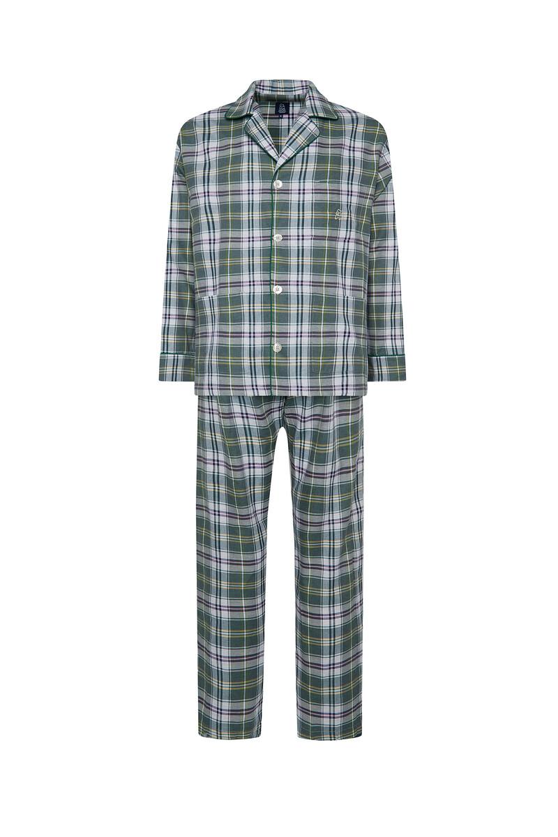 women'secret Pijama largo hombre verde