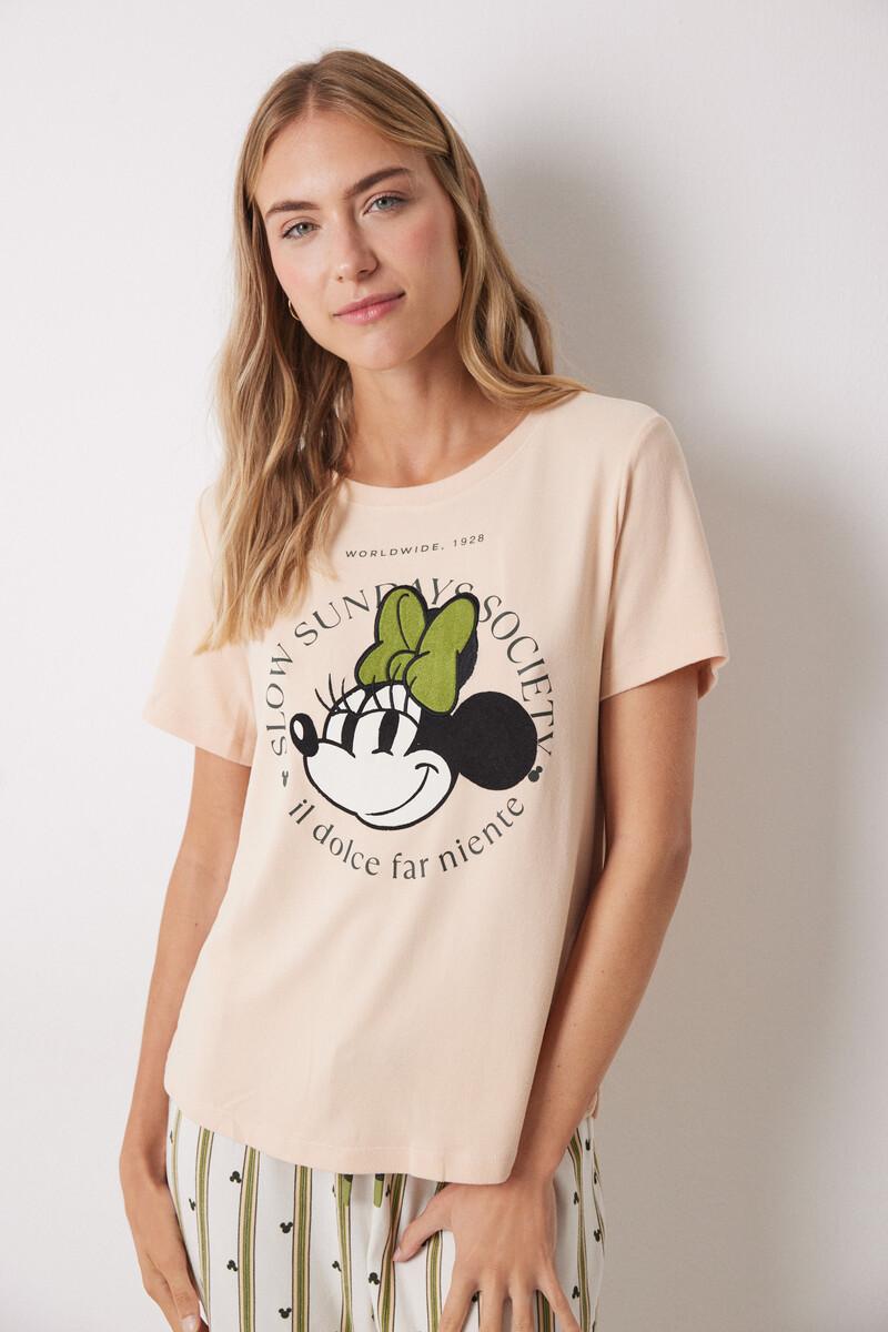 Women'secret Pijama Largo Minnie Manga Corta