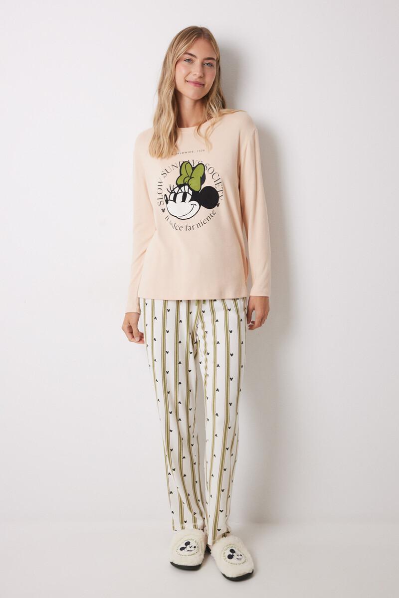 Women'secret Pijama Largo Minnie Manga Larga