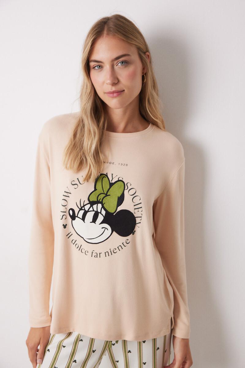 Women'secret Pijama Largo Minnie Manga Larga
