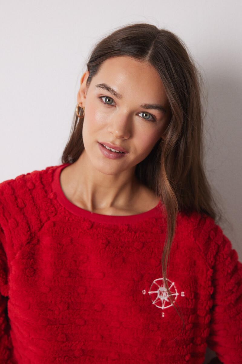 Women'secret Pijama Largo Pelo Y Polar Fleece