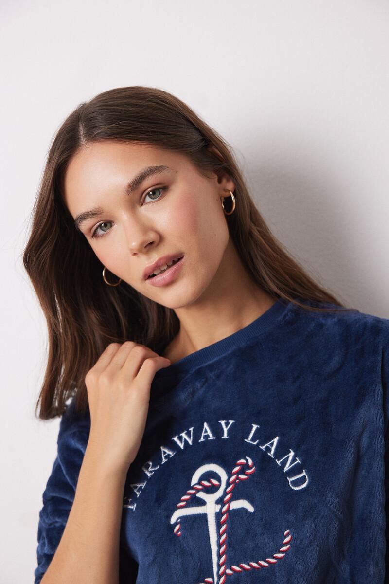 Women'secret Pijama Largo Pelo Y Polar Suave