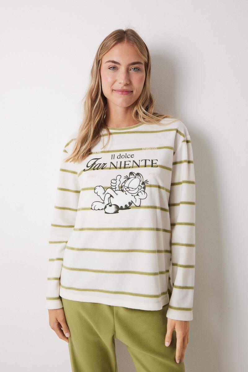 Women'secret Pijama Largo Polar Garfield