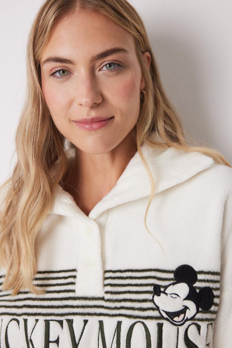 Women'secret Pijama Largo Polar Mickey Mouse