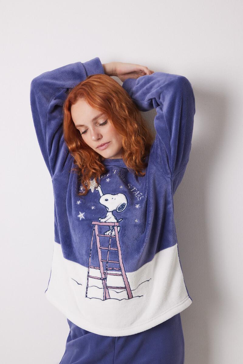 Women'secret Pijama Largo Polar Snoopy