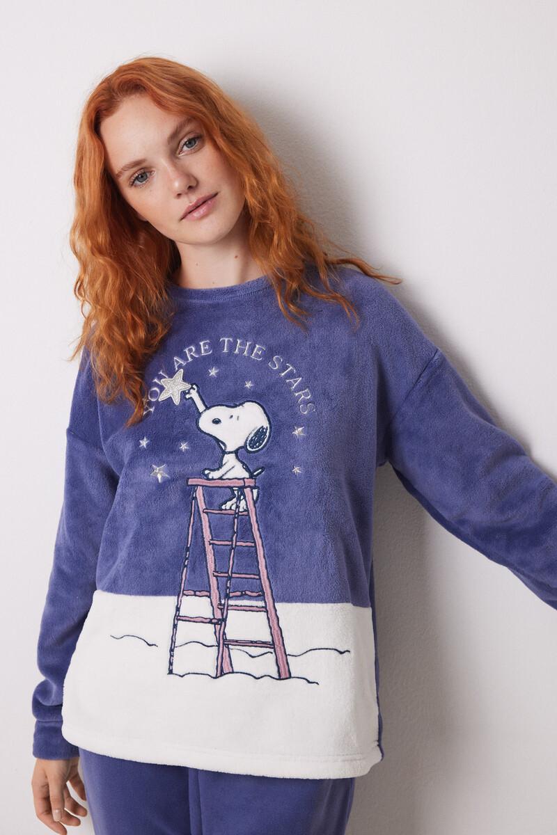women'secret Pijama largo polar Snoopy
