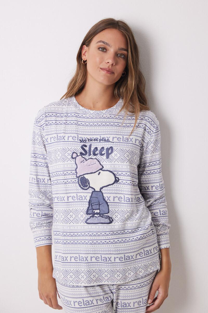 Women'secret Pijama Largo Súper Soft Snoopy