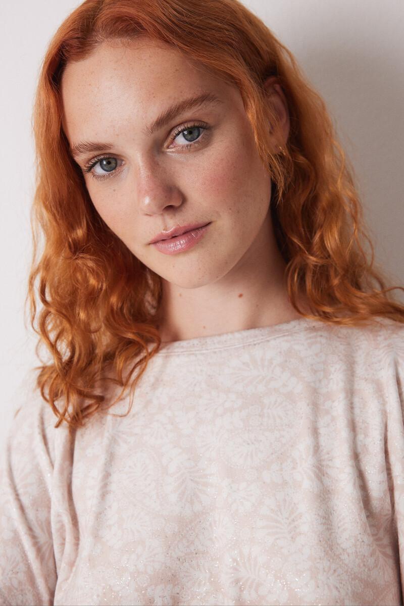 Women'secret Pijama Largo Terciopelo Rosa