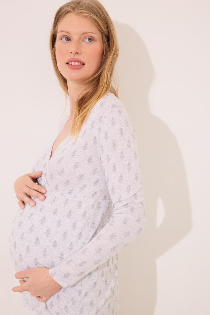 Women'secret Pijama "maternity" Soft Touch Gris