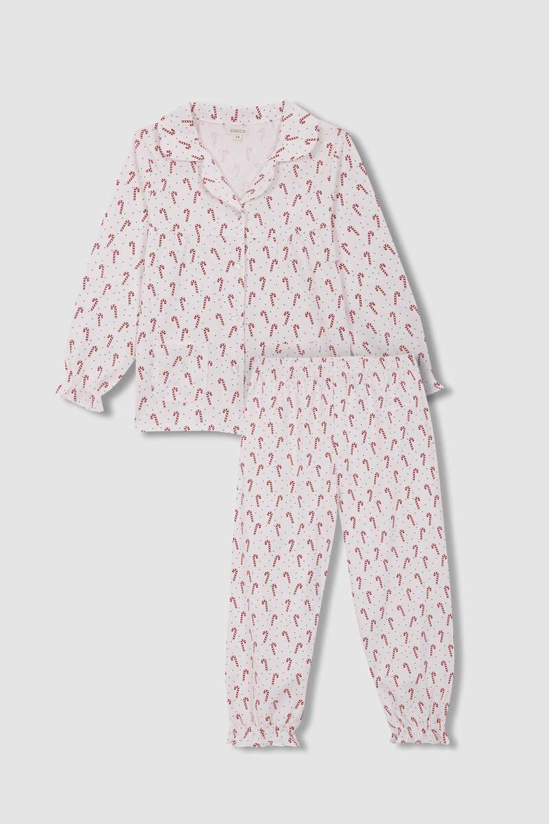women'secret Pijama niña estampado navideño