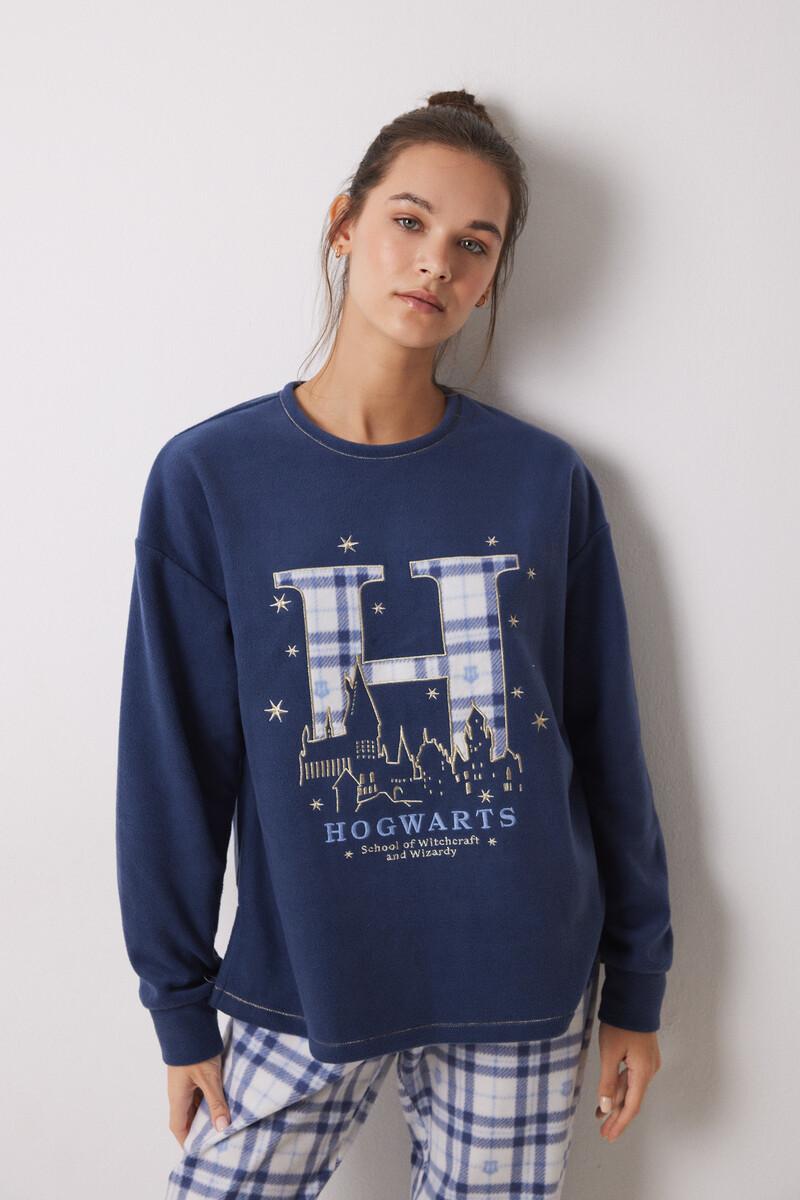 Women'secret Pijama Polar Cuadros Harry Potter