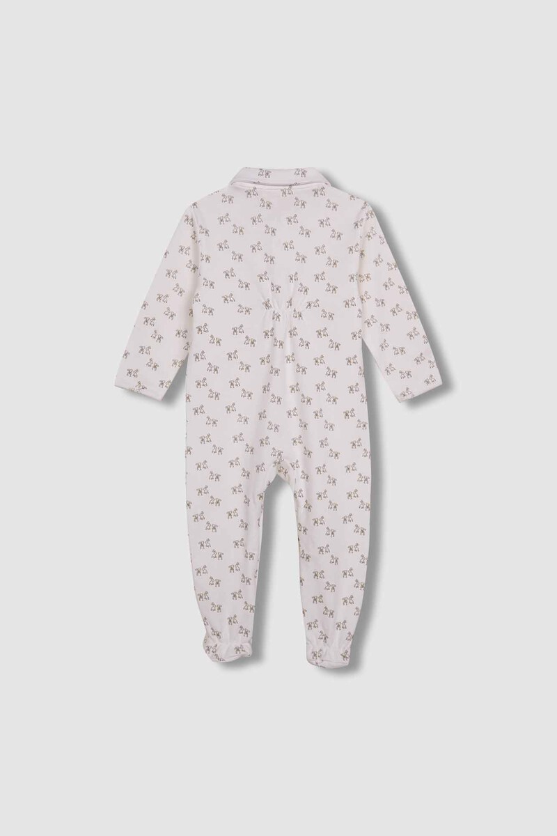 Women'secret Pijama Print Conejitos Blanco