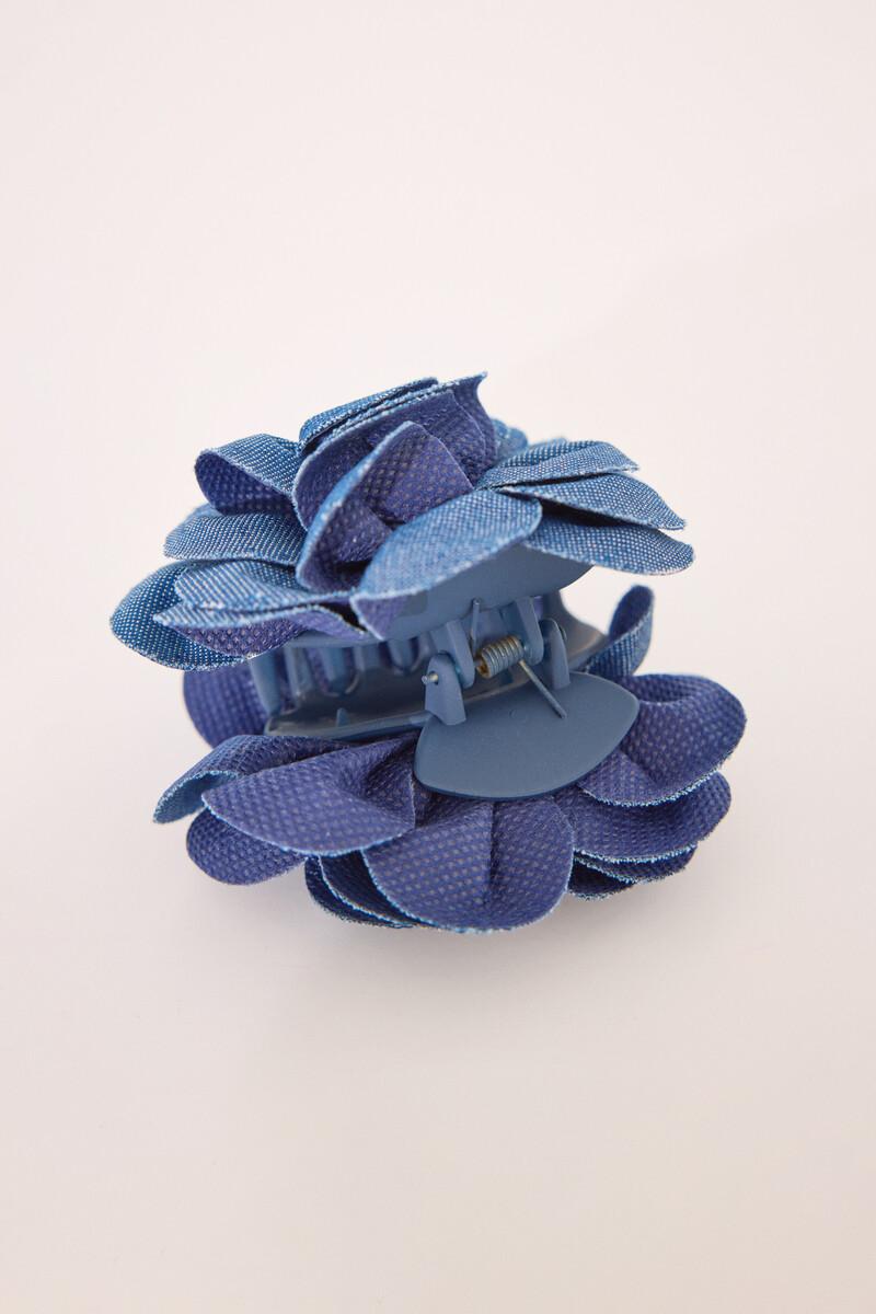 Women'secret Pinza Pelo Forma Flor Denim Azul