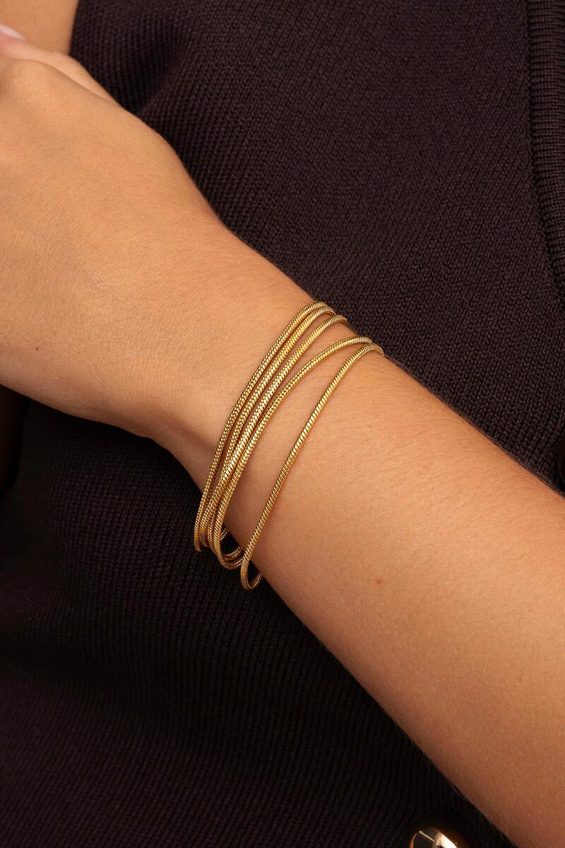 women'secret Pulsera Cleopatra Acero Baño Oro