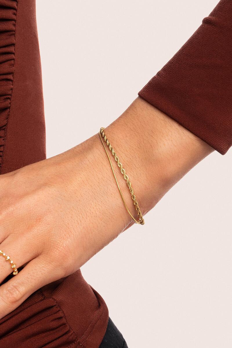 women'secret Pulsera Nautic Acero Baño Oro