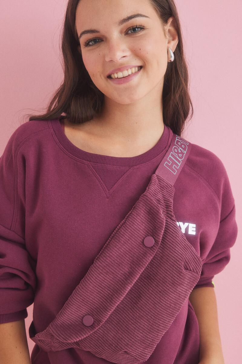 Women'secret Riñonera Pana Granate