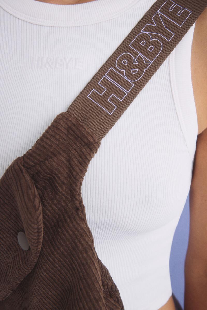 Women'secret Riñonera Pana Marrón