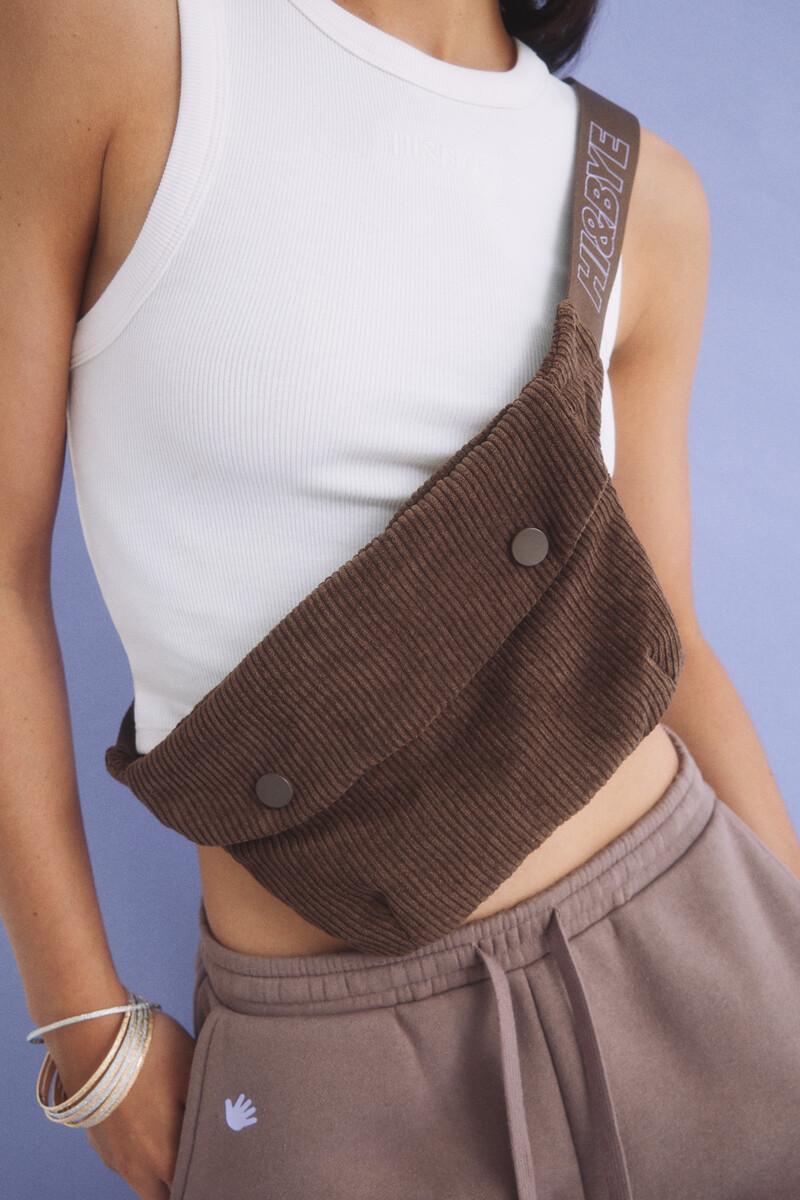 Women'secret Riñonera Pana Marrón